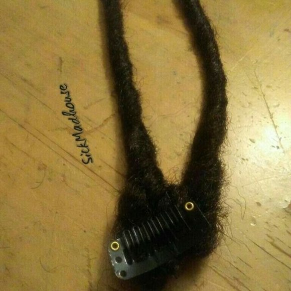 3 Clip in Twist Synthetic Dreads Dark Brown - Picture 2 of 3